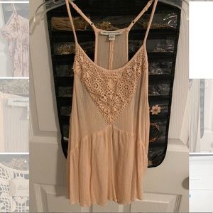 Blush pink tank top from American Eagle